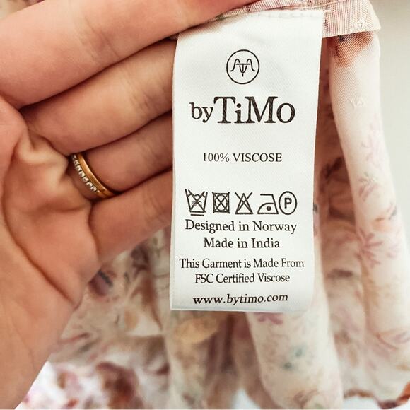 NWT byTiMo Feathe Floral‎ Print Babydoll Dress - Picture 9 of 9